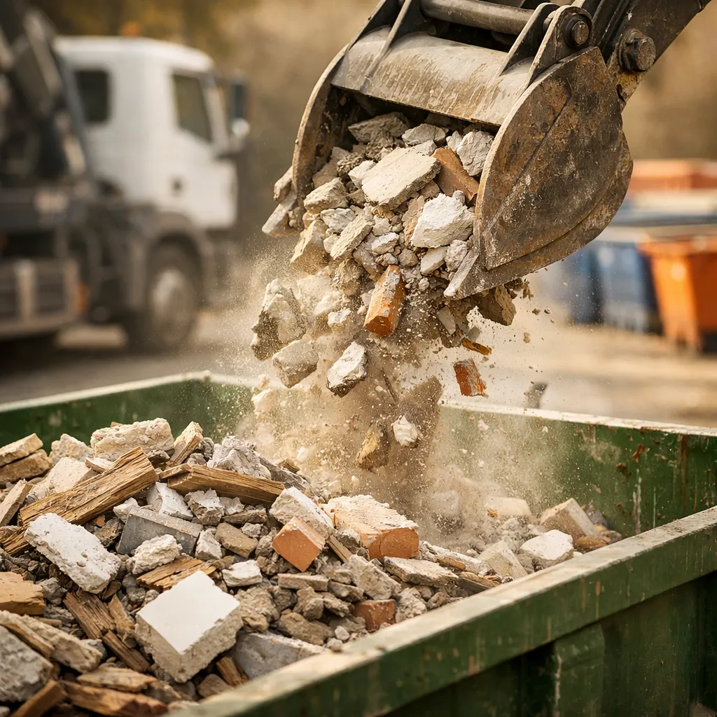 Évacuation de déchets de chantier à Perpignan